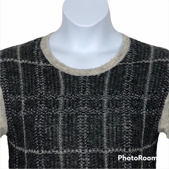 Ann Taylor LOFT Mohair Blend Crew Neck Grey Sweater Size Medium - Picture 3 of 16